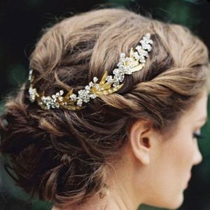 Lily of the Valley 14k gold tiara/crown - Liv Hart